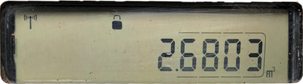 image of a smart meter reading. When reading your smart meter you only read the numbers before the decimal point.