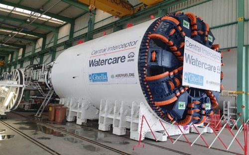 central interceptor tunnel boring machine passes factory acceptance test